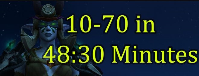 Shiekrunner刷新《魔兽世界》速通纪录：48分30秒从10级升到70级！